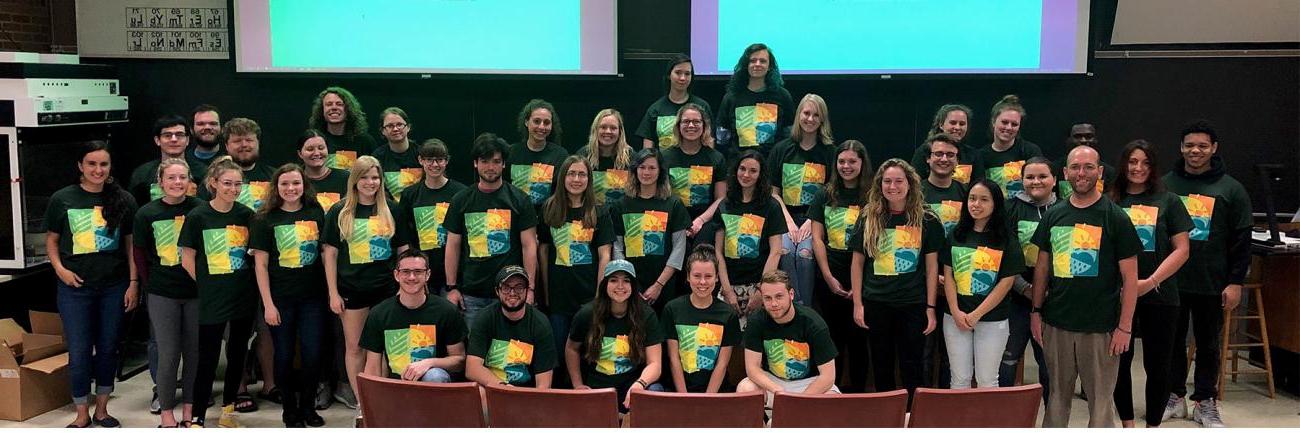 A group portrait of the sustainability climate ambassadors 